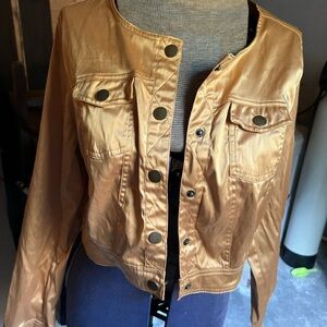 Last kiss crop satin jacket